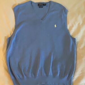 Ralph Lauren Blue V-Neck Sweater Vest